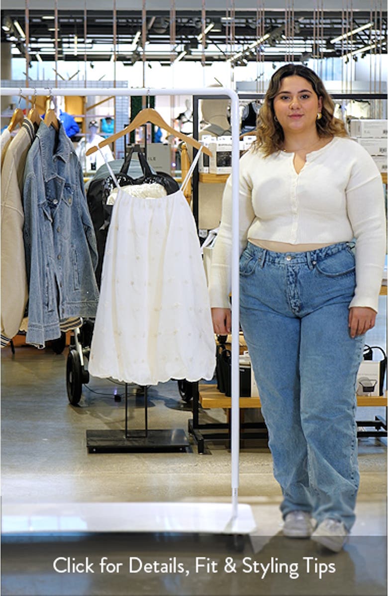 Embo Embroidered Floral Bubble Minidress, sales video thumbnail
