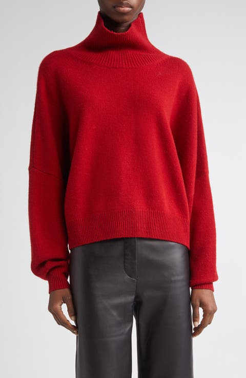 トップス GUCCI Red turtleneck sweater L Cashmere knit turtleneck sweater in blue | GUCCI® US