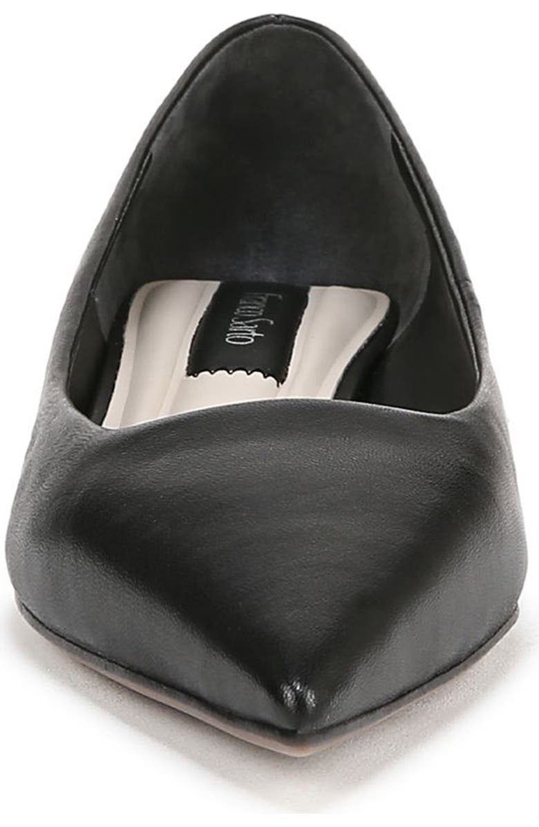 Franco Sarto Prella Pointed Toe Kitten Heel Pump, Alternate, color, Black