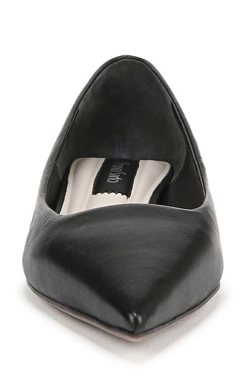 Franco Sarto Prella Pointed Toe Kitten Heel Pump In Black