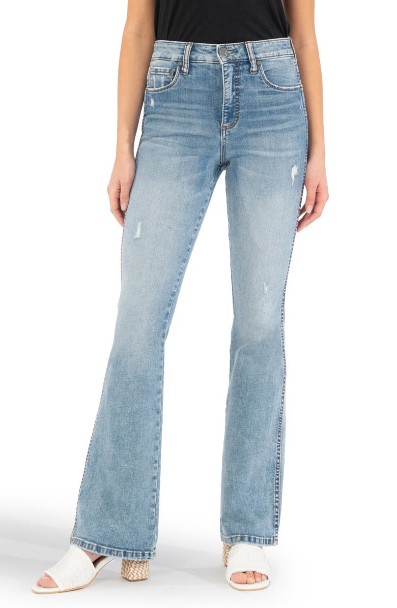 KUT from the Kloth Ana Fab Ab High Waist Flare Jeans, Main, color,
