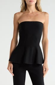 EDIT by JASON WU Strapless Peplum Top