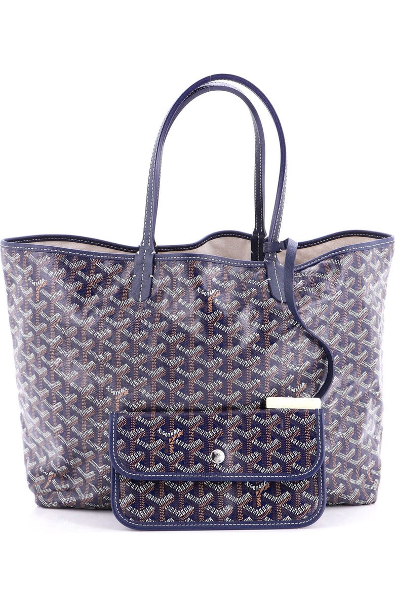 Pre-Owned Goyard Saint Louis Tote Coated Canvas PM, Alternate, color, Blue