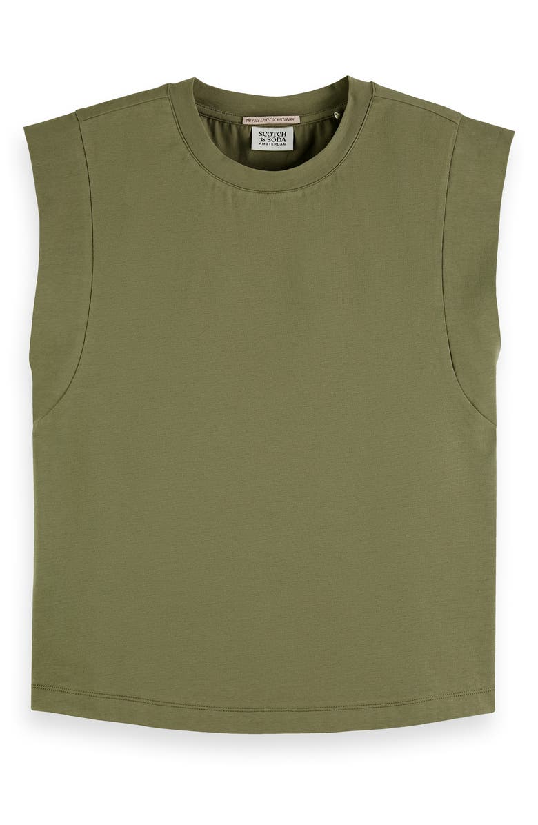 Scotch & Soda Mercerized Muscle Tee, Alternate, color, Washed Military