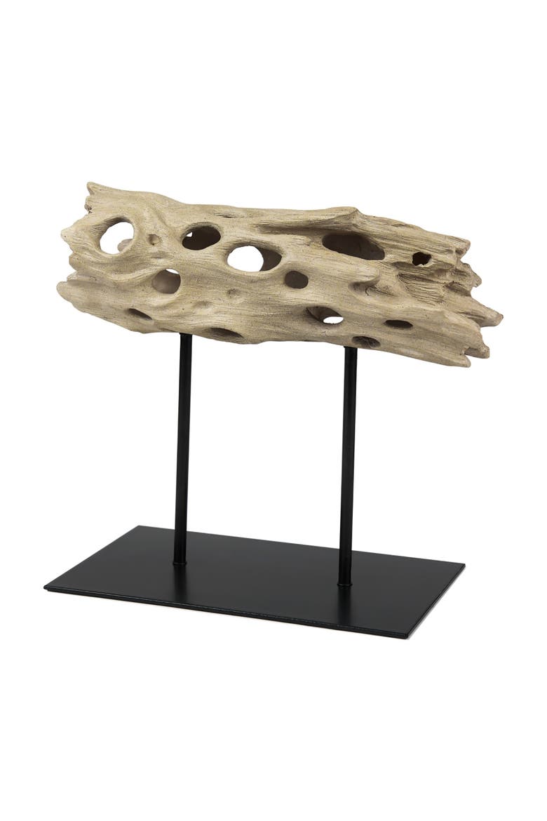 Dwell Cholla Wood Resin Decorative Object, Main, color, Brown