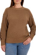 NIC+ZOE Crisscross Cotton Sweater