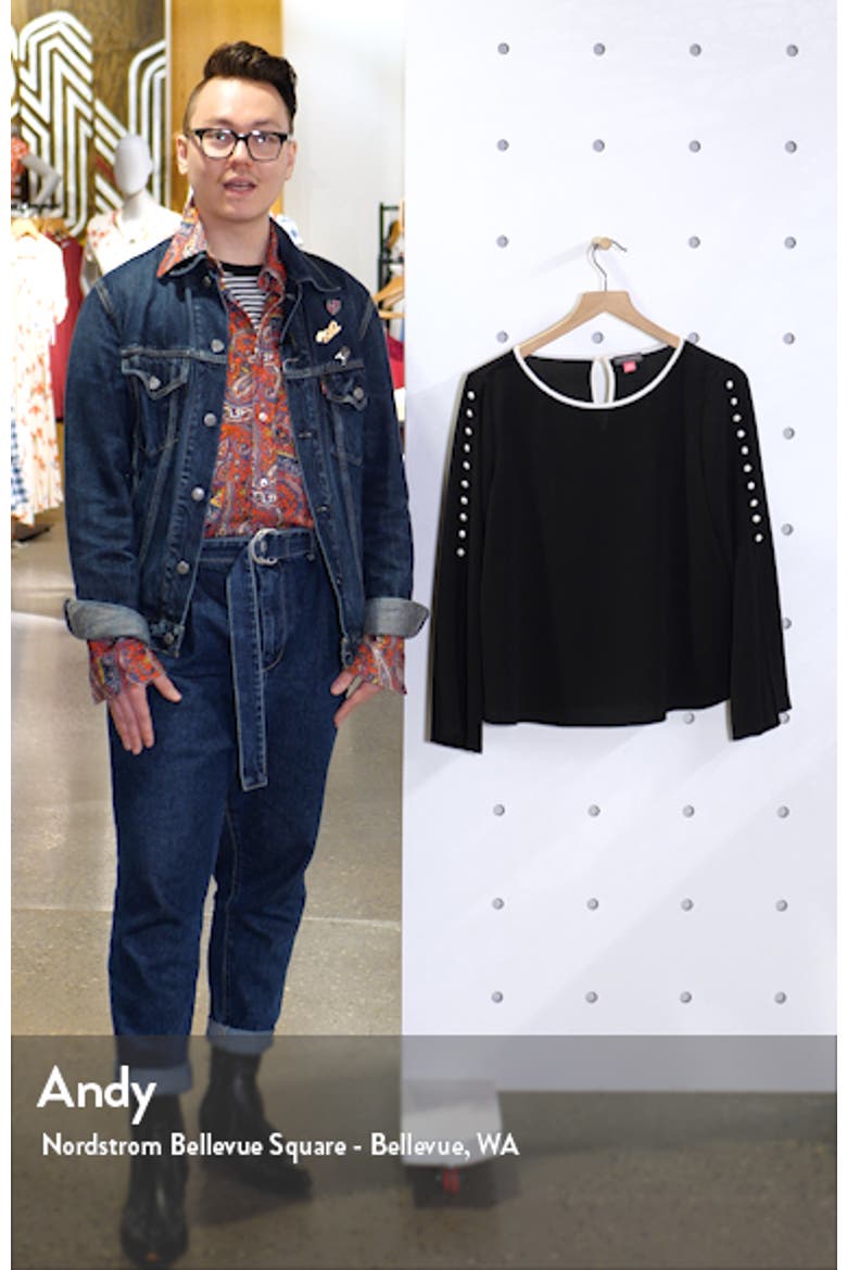 Button Split Sleeve Top video