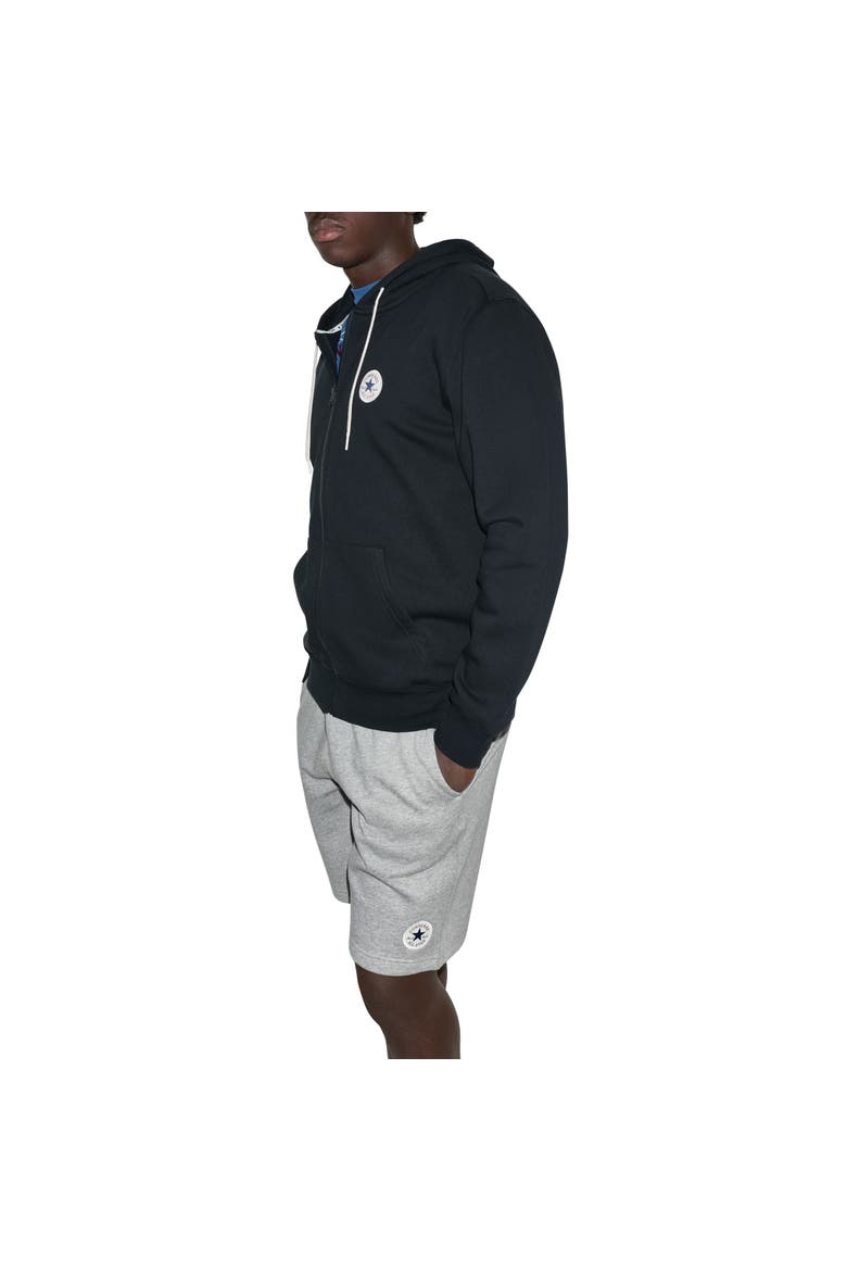 Chuck Patch Full Zip Sweatshirt, Alternate, color, CONVERSE BLACK