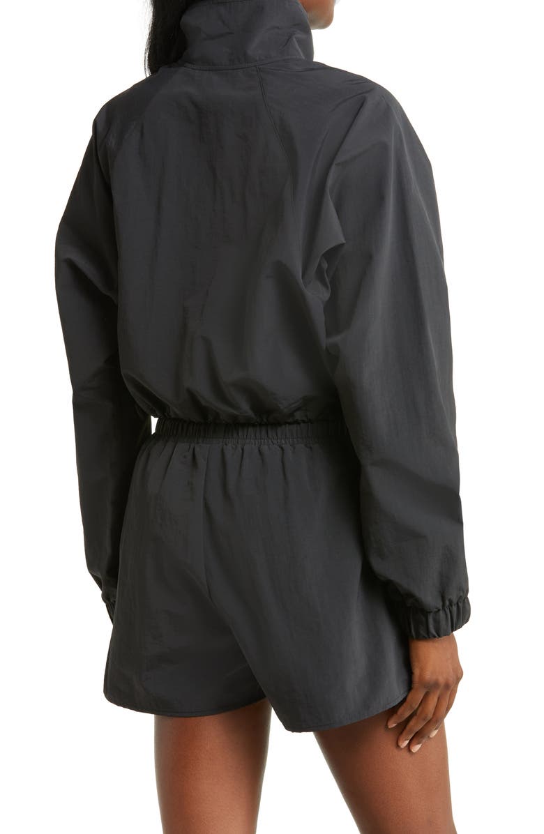 Alo Alumni Crop Quarter Zip Jacket, Alternate, color, 