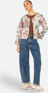 Yumi Print Reversible Cotton Quilted Jacket