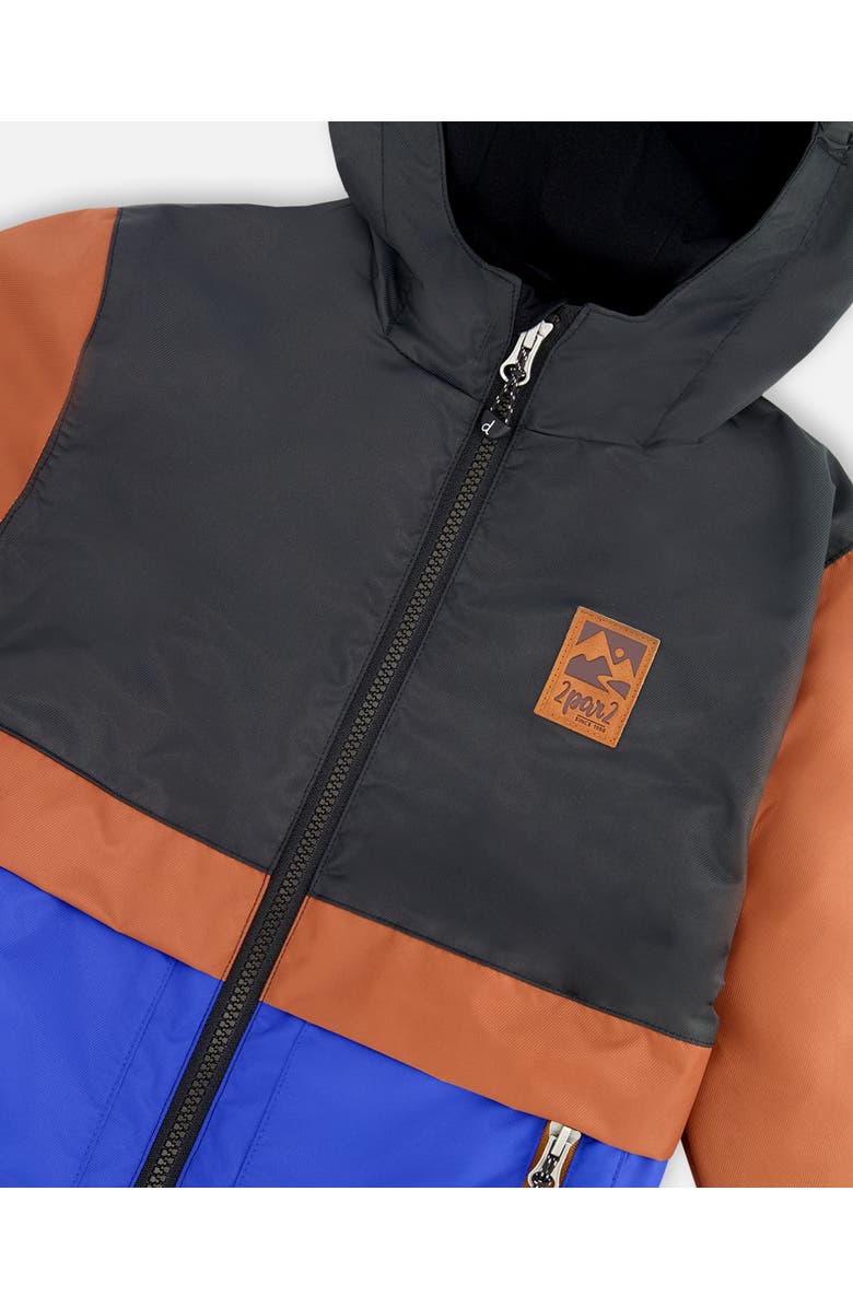 Deux par Deux 3-in-1 Two-Piece Mid-Season Outerwear Set, Alternate, color, Black And Brown