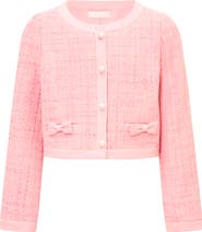 LoveShackFancy Kids' Palomina Tweed Jacket