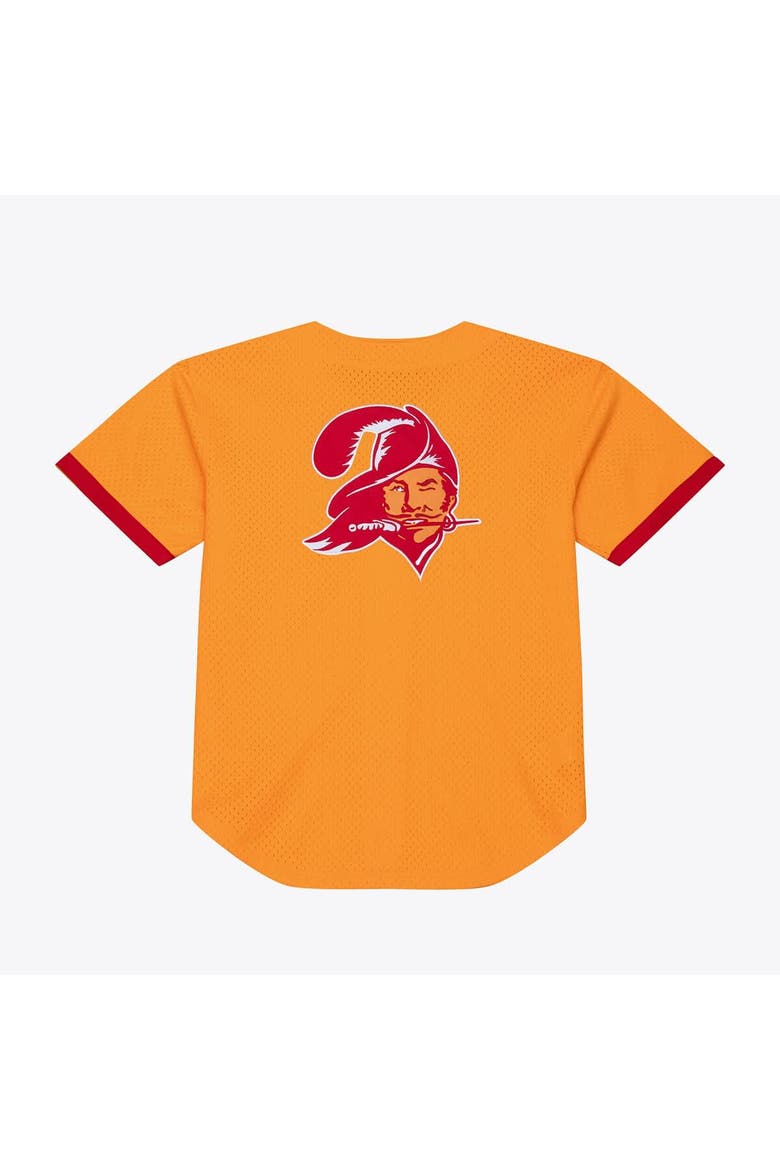 Men's Mitchell & Ness  Orange Tampa Bay Buccaneers Head Coach Mesh Full-Button Fashion Jersey, Alternate, color, Orange