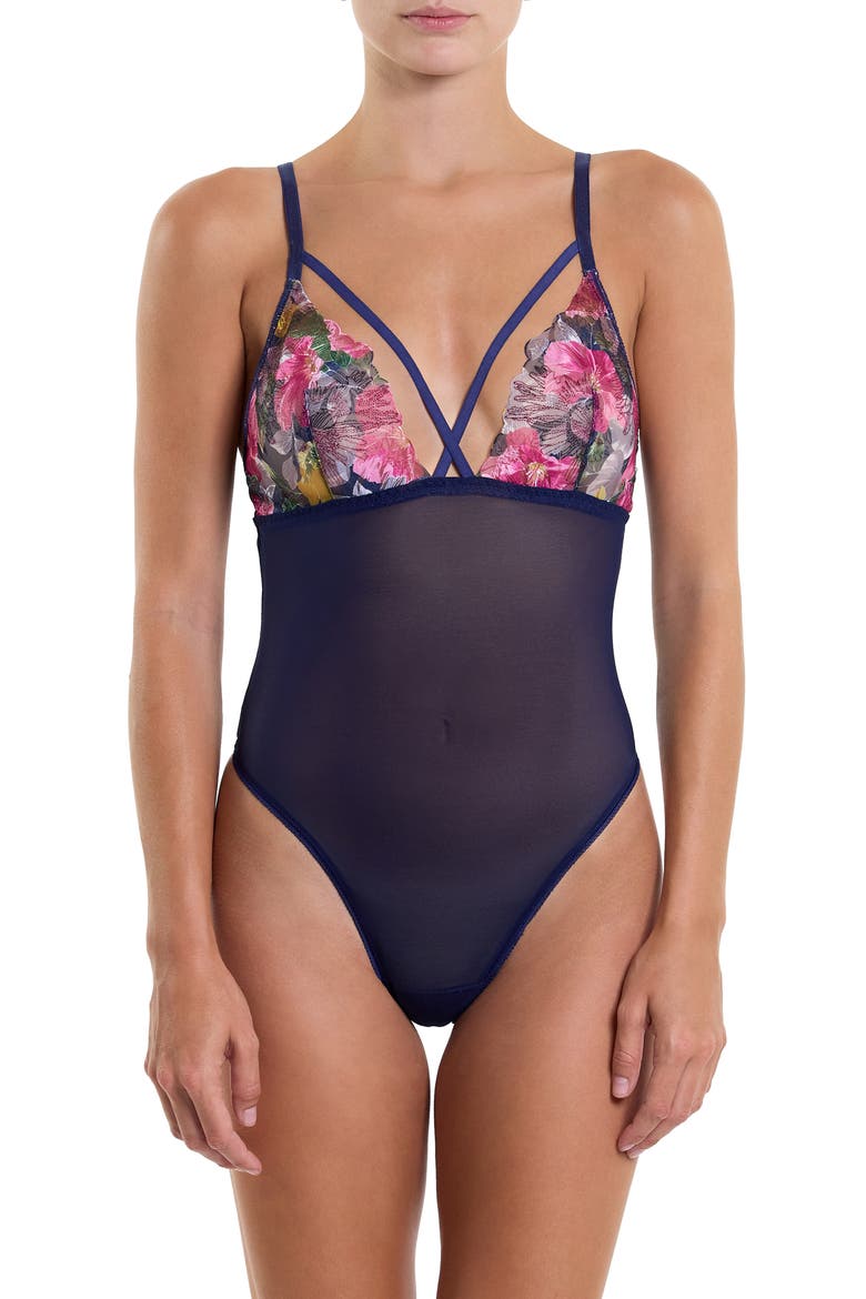 Wildly Bloom Teddy, Main, color, DARK SKY BLUE