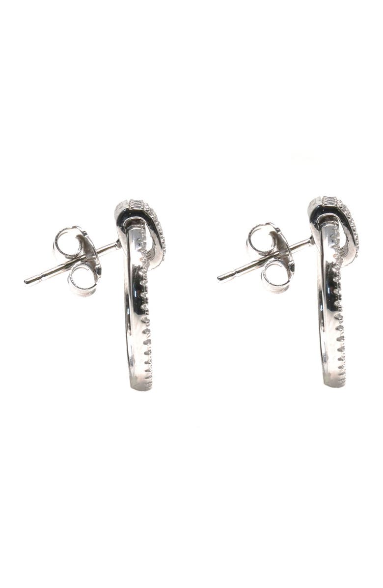 SUZY LEVIAN Hanging Dazzling Circle Front Facing Hoop Earrings, Alternate, color,