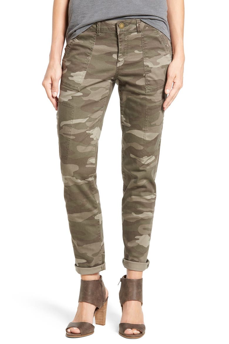 Skinny Cargo Pants (Nordstrom Exclusive), Main, color, MUSHROOM