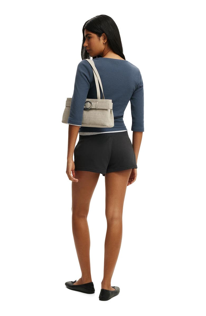 Cotton On Women's Micro Fleece Sweatshort, Alternate, color, Shadowstone 35