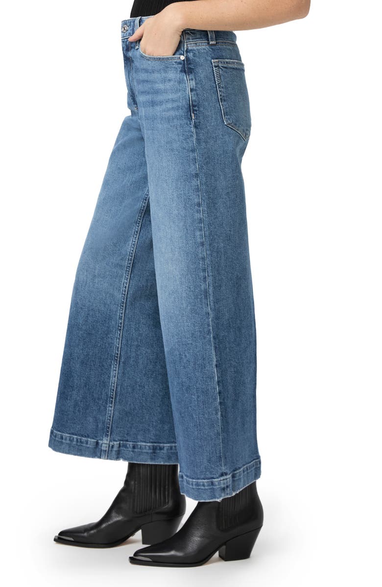 PAIGE Harper High Waist Ankle Wide Leg Jeans, Alternate, color, Wings