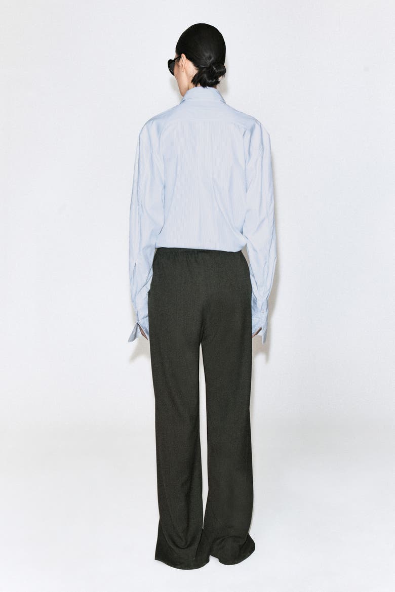 Wool-blend Wide-leg Pants, Alternate, color, DARK GRAY