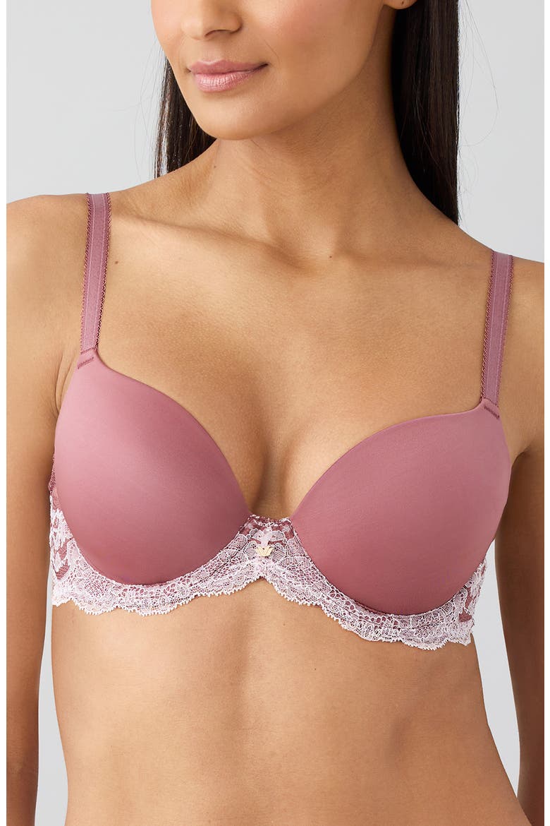 Modern Affair Underwire T-Shirt Bra, Main, color, ROSE BROWN/ CRADLE PINK