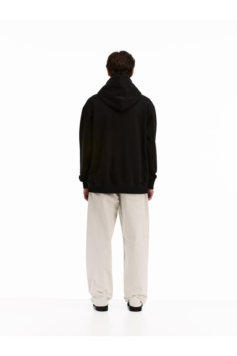 Icon Spell Out Hoodie, Alternate, color, Black