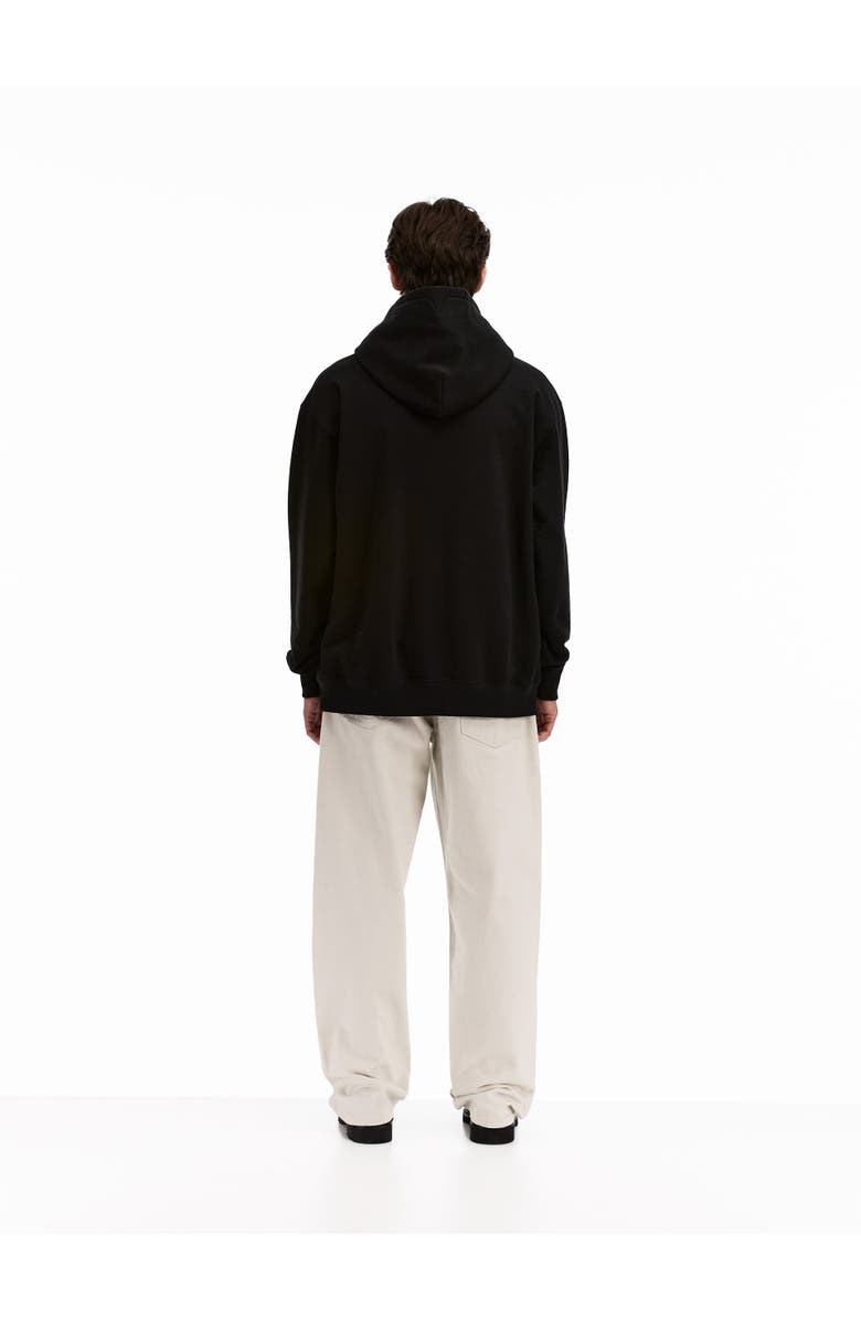 vowels Icon Spell Out Hoodie, Alternate, color, Black