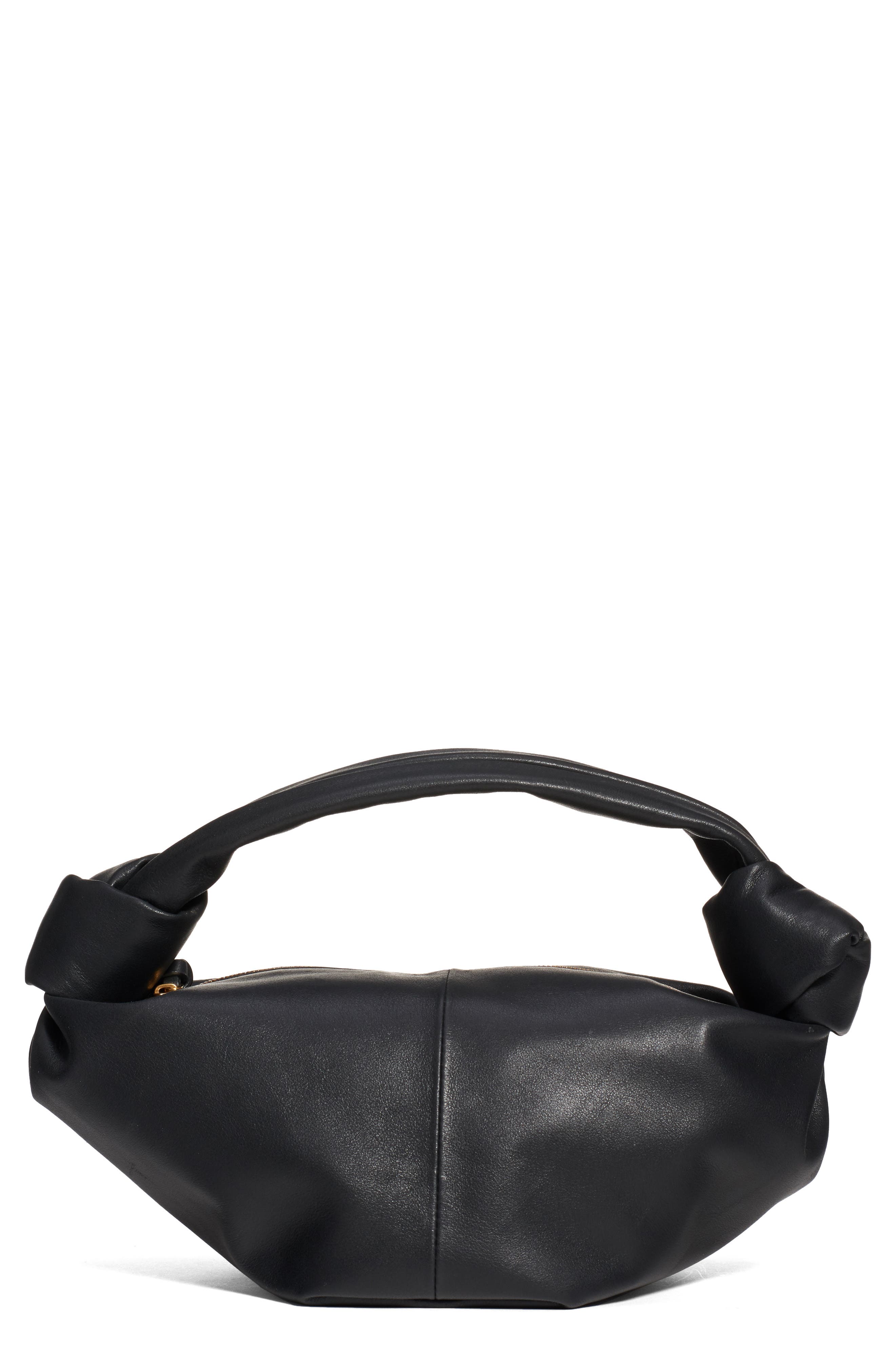 Bottega Veneta Mini Leather Hobo, Main, color, 