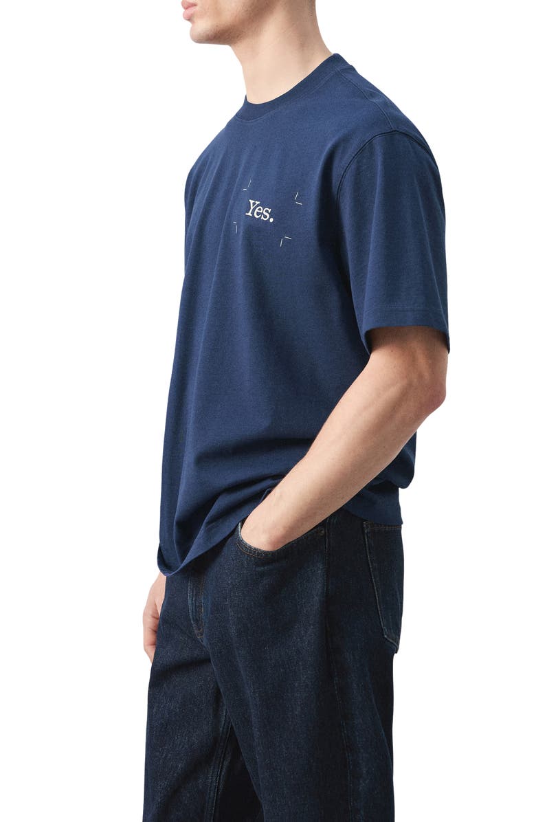 MANGO x Fantastic Man Yes Graphic T-Shirt, Alternate, color, Ink Blue
