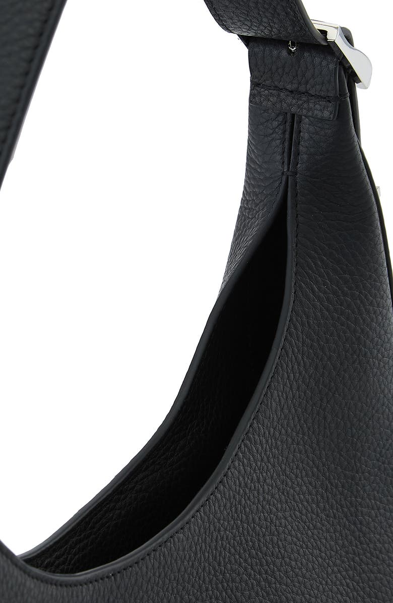 behno Danny Flatiron Pebble Leather Shoulder Bag, Alternate, color,