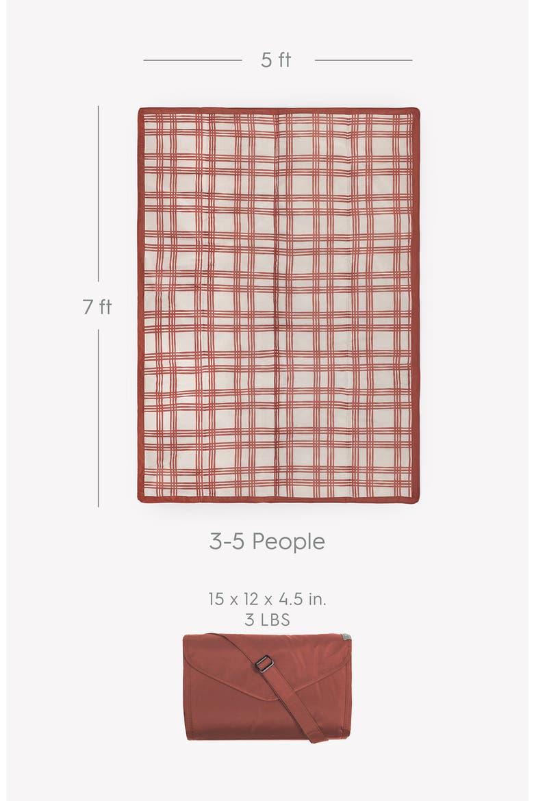 5 x 7 Outdoor Blanket, Alternate, color, PICNIC PLAID