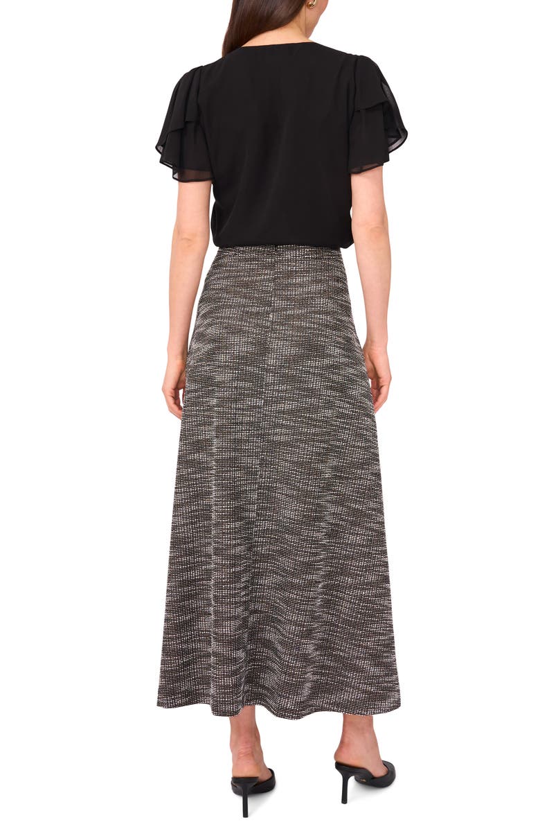 Vince Camuto Tweed Maxi Skirt, Alternate, color, Camel Multi