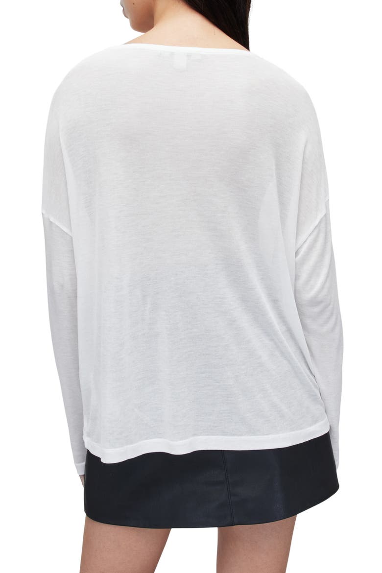 Francesco Rita Long Sleeve Jersey Top, Alternate, color, OPTIC WHITE