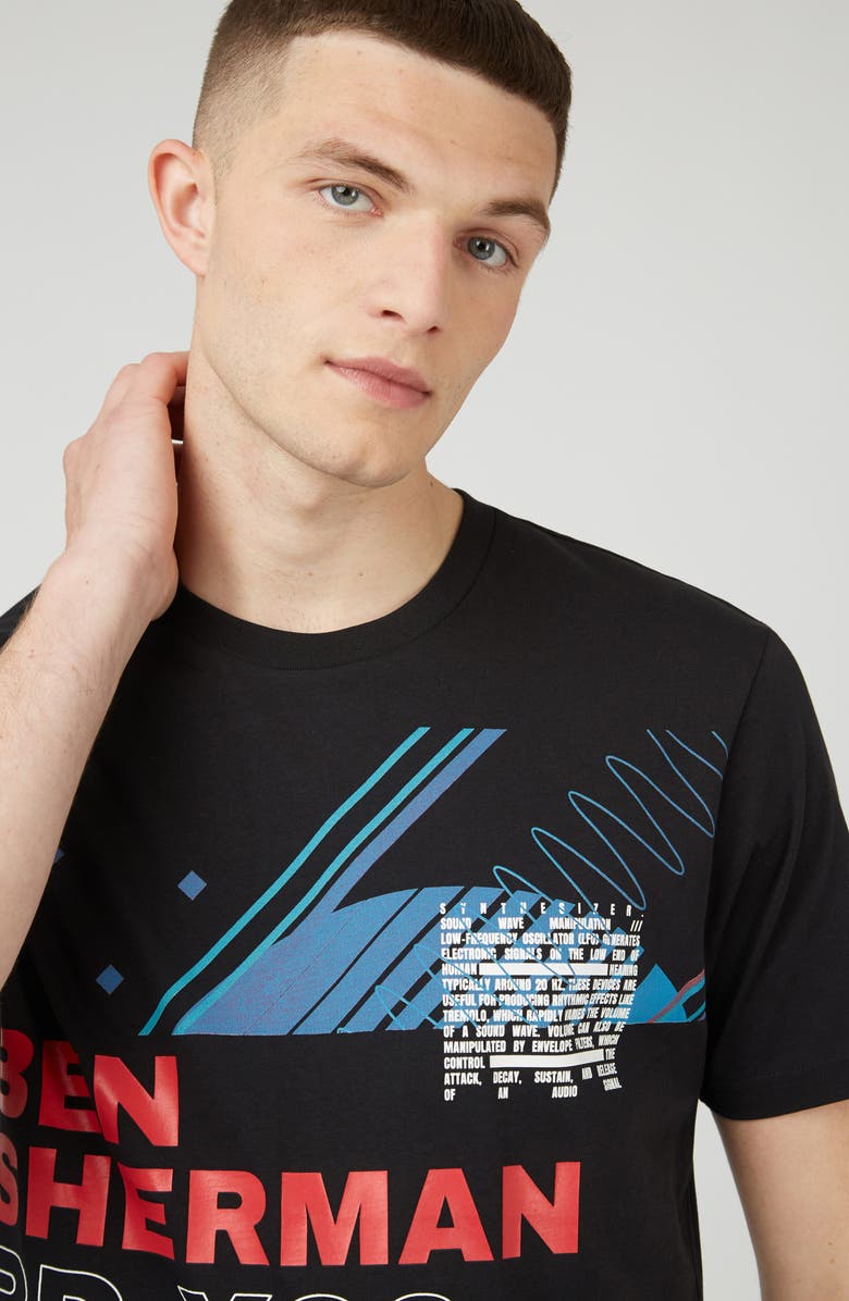 Ben Sherman 1980s Organic Cotton Graphic T-Shirt, Alternate, color, 