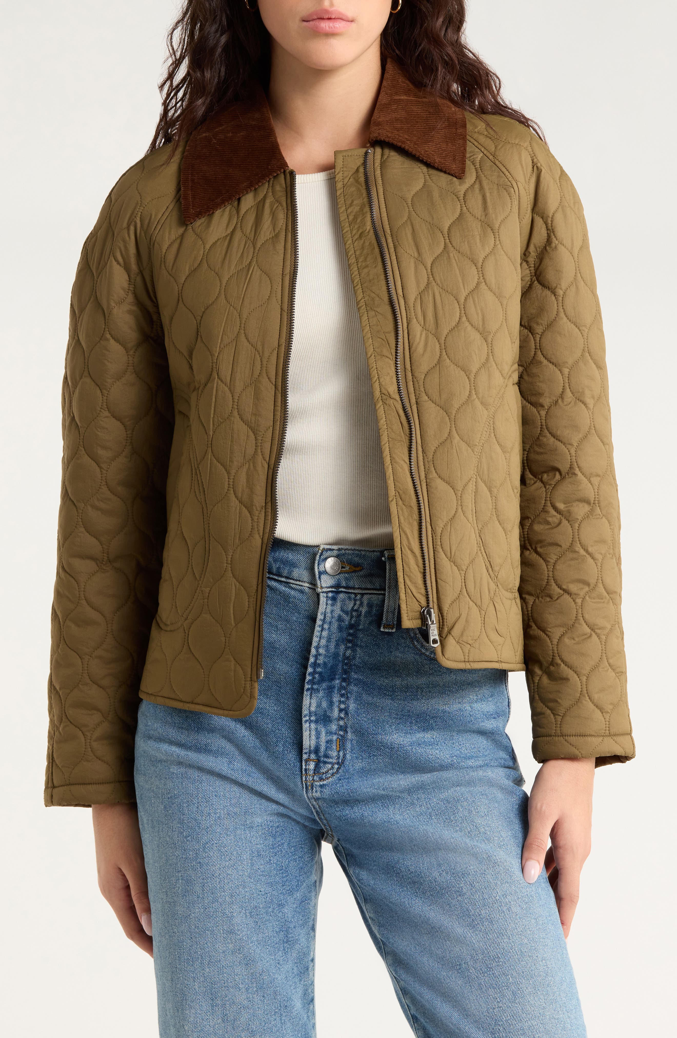Avec Les Filles Quilted Barn Jacket
