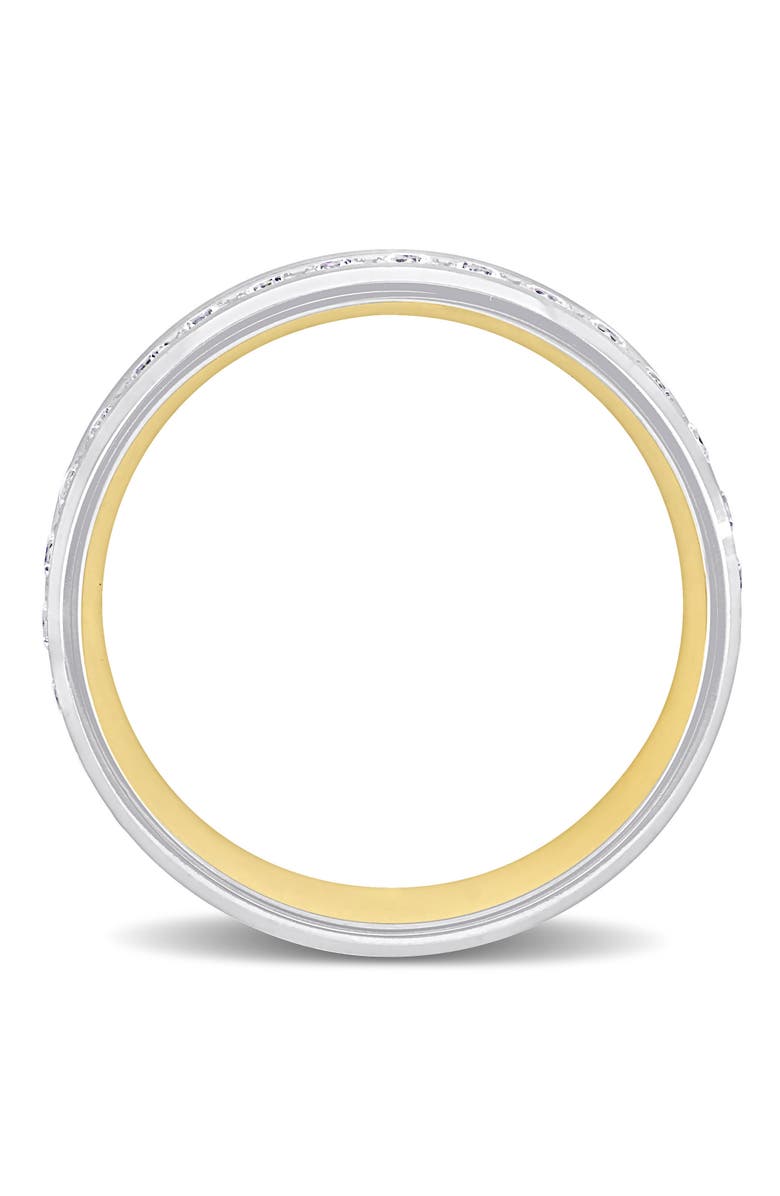 Julianna B. Cubic Zirconia Eternity Wedding Band 14k, Alternate, color, 