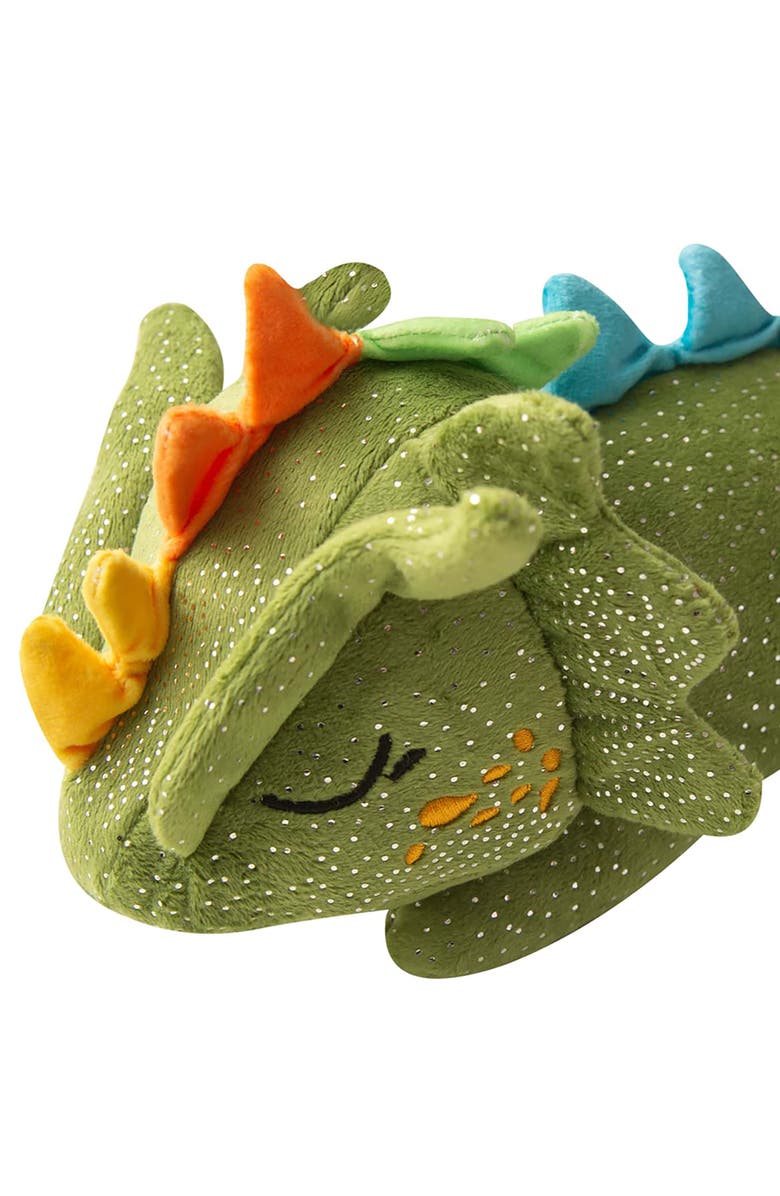 SnugArooz Drowsy the Green Dragon, Plush Dog Toy, Squeaks & Crinkles, Alternate, color, Green