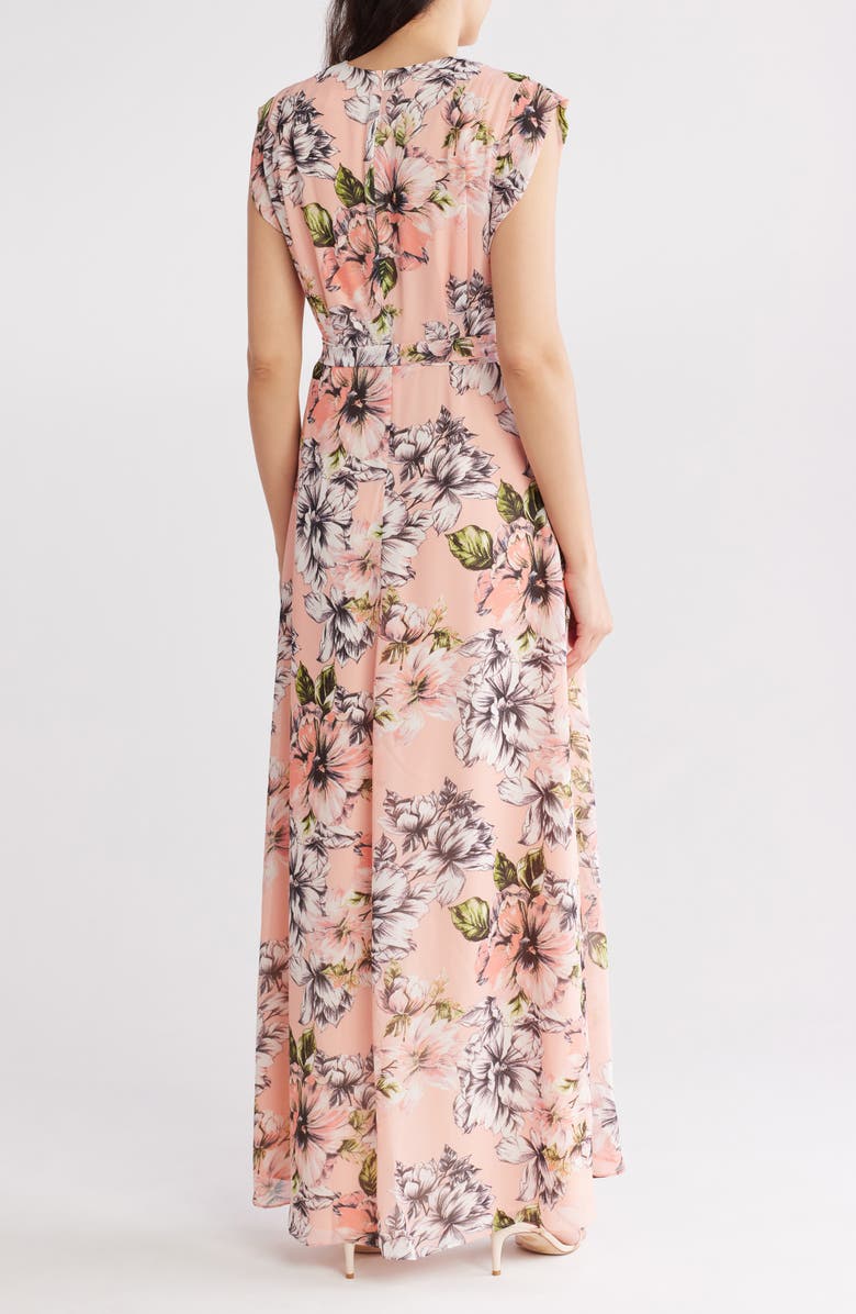 Eliza J Floral High-Low Dress, Alternate, color, 