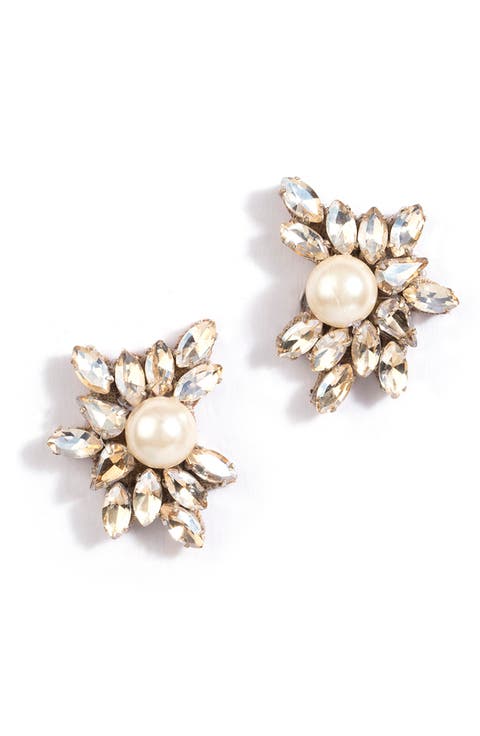 Sahana Imitation Pearl Stud Earrings