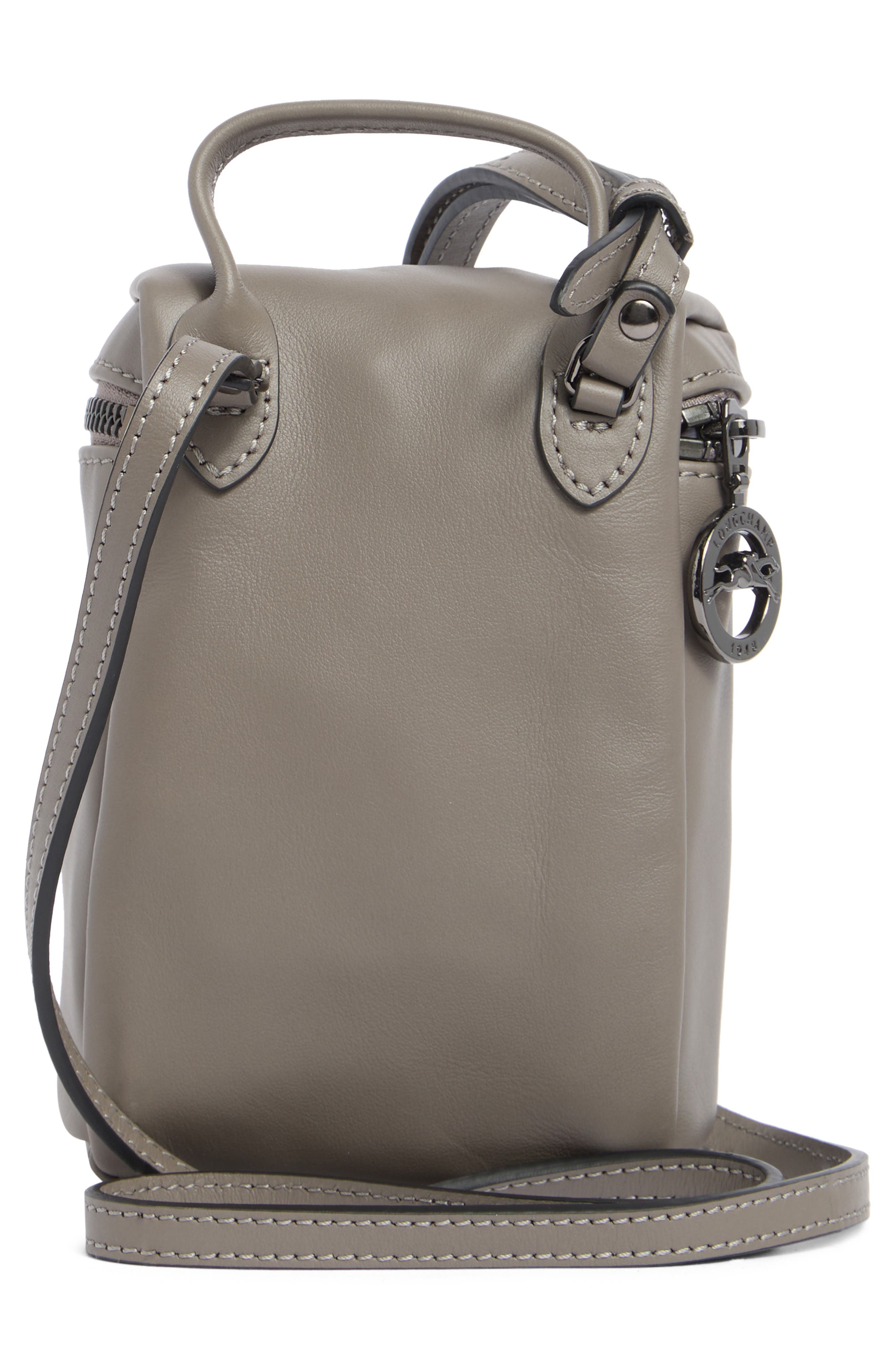 Le Pliage Xtra Leather Phone Crossbody Bag, Alternate, color, TURTLEDOVE