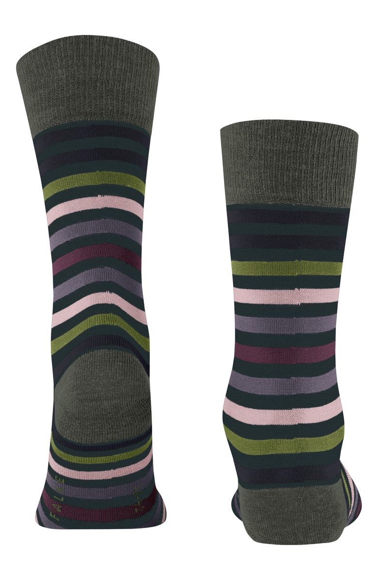 Falke Tinted Stripe Wool Blend Crew Socks, Alternate, color, 