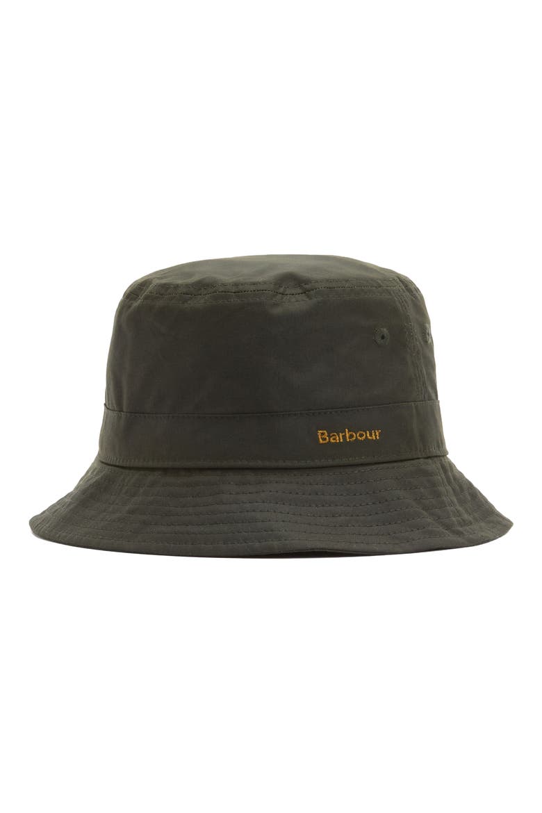 Belsay Waxed Cotton Bucket Hat, Alternate, color, FERN