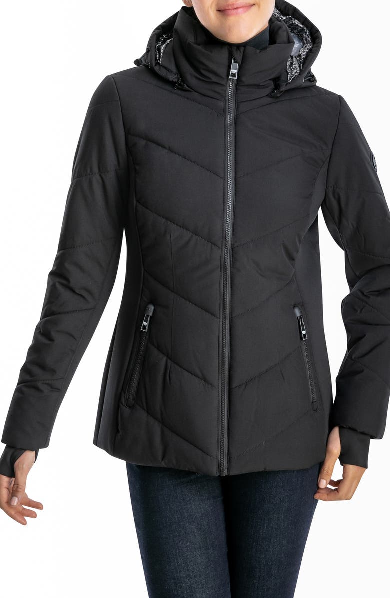 Michael Kors Short Puffer Jacket, Main, color,