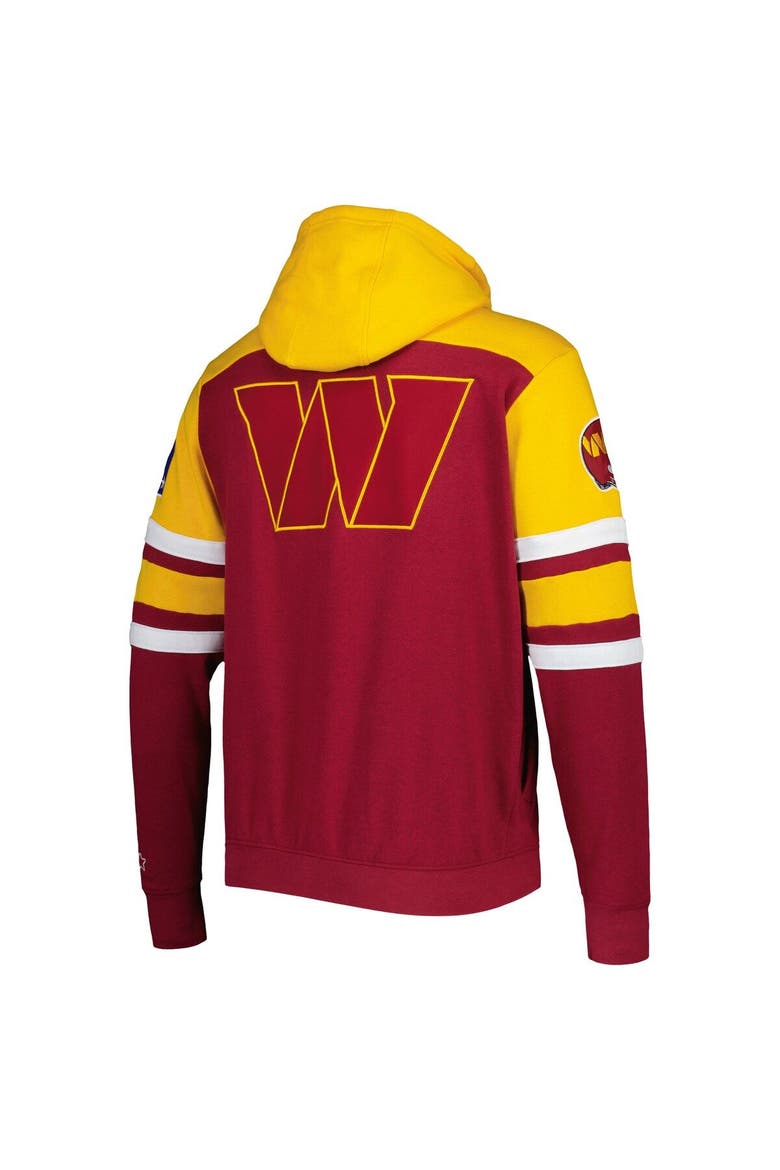 Men's Starter Burgundy Washington Commanders Extreme Full-Zip Hoodie Jacket, Alternate, color, Burgundy
