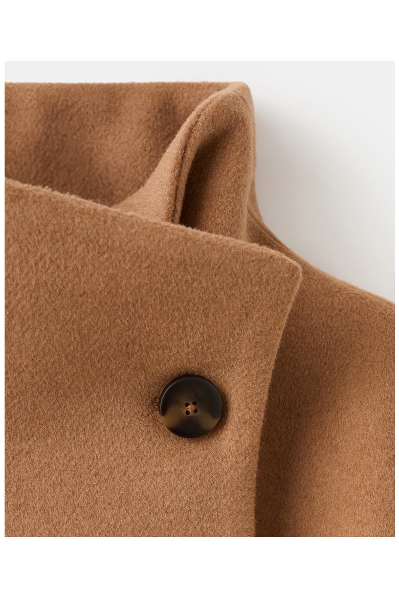 Basquiat Funnel Neck Coat, Alternate, color, MEDIUM BROWN