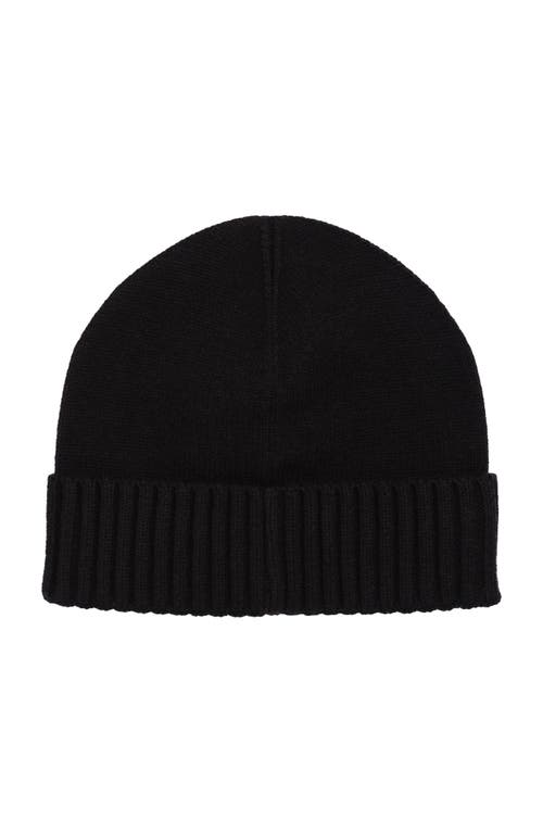 Lauren Ralplh Lauren Crest Knit Beanie In Black