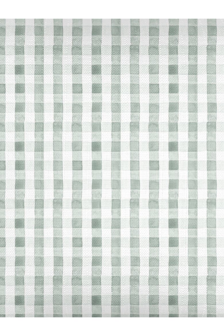 Gingham Linen Euro Pillow Cover Only, Alternate, color, Sage Green