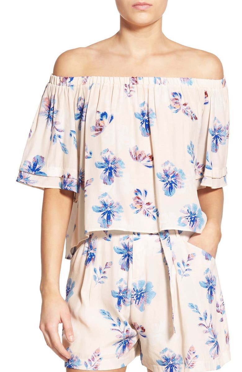 ASTR the Label ASTR 'Savannah' Off the Shoulder Top, Main, color, 