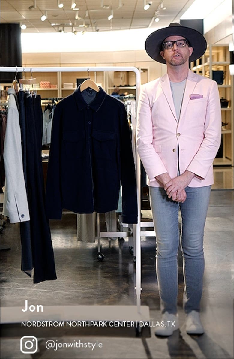 Double Knit Button-Up Shirt Jacket, sales video thumbnail