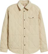 Schott NYC Quilted Down Shirt Jacket