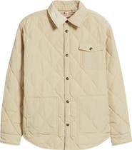 Schott NYC Quilted Down Shirt Jacket